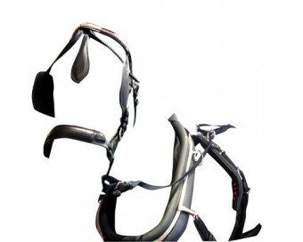 ENGANCHE COLLARIN PVC/NYLON DOBLE NEGRO