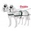 ENGANCHE HUNGARA BIOTANE/INOX DOBLE NEGRO