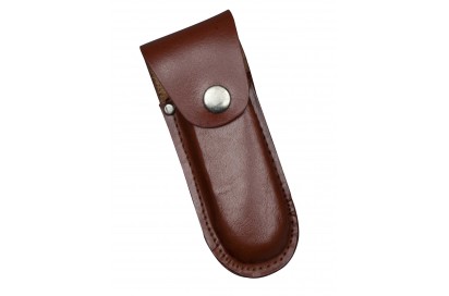 FUNDA PARA NAVAJA CUERO MARRON