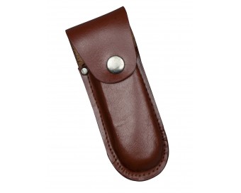 FUNDA PARA NAVAJA CUERO MARRON