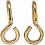 GANCHO BOCADO ALACRAN DORADO(6 PARES)