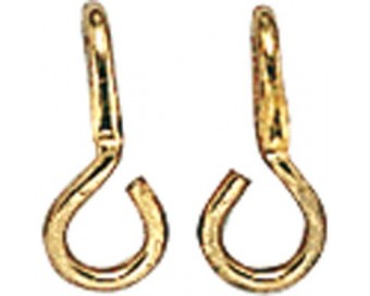GANCHO BOCADO ALACRAN DORADO(6 PARES)