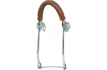 BOCADO HACKAMORE CUERO TRENZADO 25111