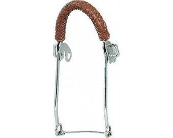 BOCADO HACKAMORE CUERO TRENZADO 25111