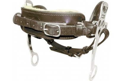 BOCADO HACKAMORE EXTRA CUERO INOX 251391-K