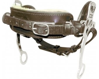 BOCADO HACKAMORE EXTRA CUERO INOX 251391-K