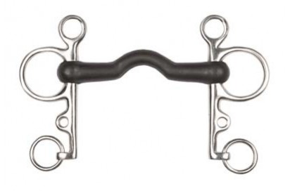 BOCADO PELHAM GOMA PUENTE ECO. INOX