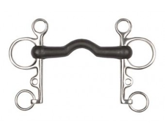 BOCADO PELHAM GOMA PUENTE ECO. INOX