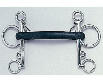 BOCADO PELHAM GOMA DURA INOX 21250R