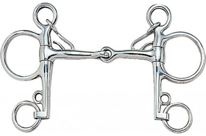 BOCADO PELHAM PARTIDO FINO INOX 212501