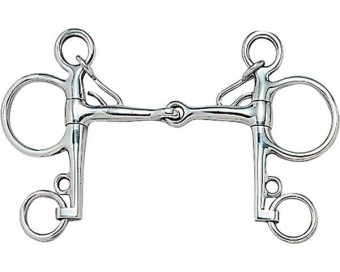 BOCADO PELHAM PARTIDO FINO INOX 212501
