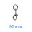 MOSQUETON GIRATORIO HM-225-06N(6UDS)