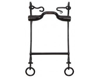 BOCADO VAQUERO EMBOCADURA 45º 3G PAVONADO 12.5cm