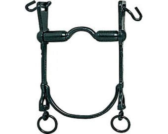 BOCADO VAQUERO B/CURVA EMBOCADURA RODILLOS 12.5cm