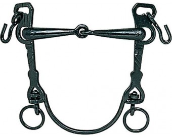 BOCADO VAQUERO B/CURVA PARTIDO PAVONADO 12.5cm