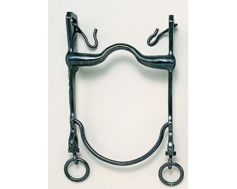 BOCADO VAQUERO BARRA CURVA 21797SI PAVONADO 12.5cm