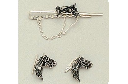 SUJETA CORBATAS/GEMELOS PLATA 1127