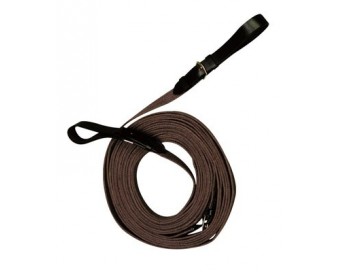 RIENDAS LARGAS LONA P/PIE A TIERRA MARRON 9m