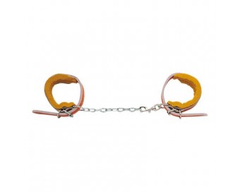 TRABA CUERO CROMO CON CADENA -Z-E-