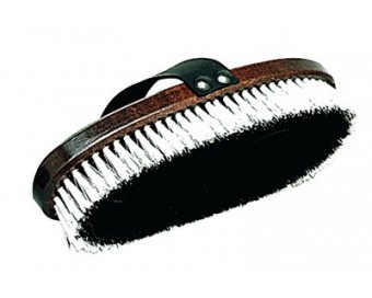 BRUZA NYLON MEDIANA 8020 NEGRO-BLANCO
