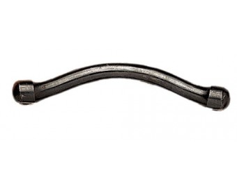 BOCADO ROLDAN CON BARRA INFERIOR CURVA ARCO PAVONADO EMBOCADURA INOXIDABLE 12,5/08/3 EMBOCADURA FIJA