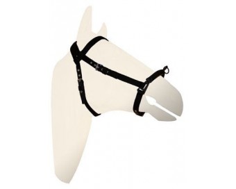 CABEZADA SERRETA VAQUERA FORRADA NYLON 1-pilar NEG