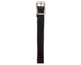 CORREA ESPUELA INGLESA NYLON FINA NEGRO CON HEBILLA (PAR)