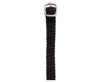 CORREA ESPUELA INGLESA NYLON GRUESA NEGRO CON HEBILLA (PAR)