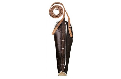 CUBRECOLA MEHIS CUERO Y FIELTRO MARRON
