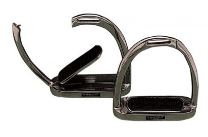 ESTRIBO INGLES KWIK-OUT SEGURIDAD INOXIDABLE CON TACO (PAR)