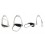 ESTRIBO INGLES SEFTON SEGURIDAD INOXIDABLE DESMONTABLE CON TACO (PAR) 12 CM