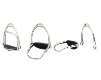ESTRIBO INGLES SEFTON SEGURIDAD INOXIDABLE DESMONTABLE CON TACO (PAR) 12 CM