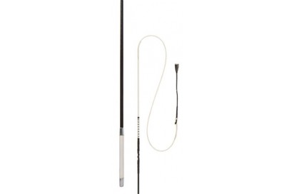 FUSTA ENGANCHE HH DE FIBRA CON EMPUÑADURA PVC Y TRALLA CORTA NEGRO/BLANCO 170 CM