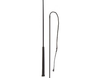 FUSTA ENGANCHE HH DE NYLON CON EMPUÑADURA DE PLÁSTICO Y TRALLA MUY CORTA NEGRO