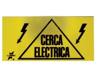 LETRERO INDICADOR CERCA ELECTRICA