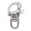 MOSQUETON DE TIRO ENGANCHE PASO OVALADO INOXIDABLE 22 MM