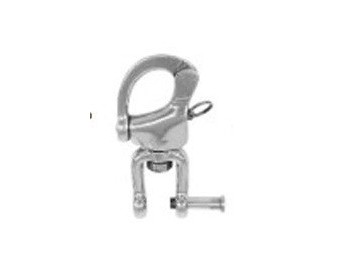 MOSQUETON DE TIRO ENGANCHE PASO PLANO (CIERRE ALLEN) INOXIDABLE 22 MM