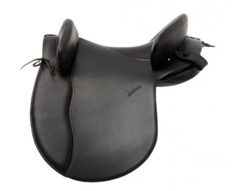 SILLA ESTILO ESPAÑOLA LUDOMAR ALTA ESCUELA CUERO NEGRO 13"