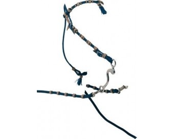 CABEZADA MONTAR WESTERN AZUL