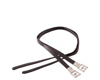 ACCIONES DE ESTRIBO BR DE CUERO CON ALMA NYLON NEGROS