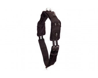 CINCHUELO DE NYLON FORRO BORREGUILLO CON 11 ANILLAS PREMIERE NEGRO