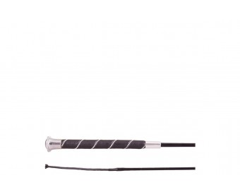 FUSTA DOMA BR ORION M/LEDER/CRYSTAL GRIP VE3 NEGRO/PLATA