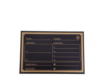 PLACA IDENTIFICATIVA PARA PUERTA CUADRA BR