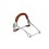HACKAMORE MUSEROLA DE CUERO TRENZADO
