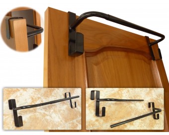 COLGADOR PARA MANTAS AJUSTABLE NEGRO